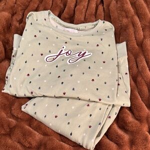 LC Lauren Conrad - Holiday Pajamas - Green with Multicolor Accents - XS or S